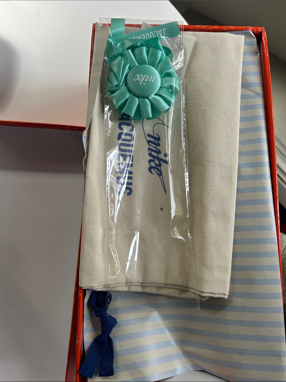 Nike x Jacquemus Moon Shoes, size 9.5W/8M. New in box. - Picture 7 of 9